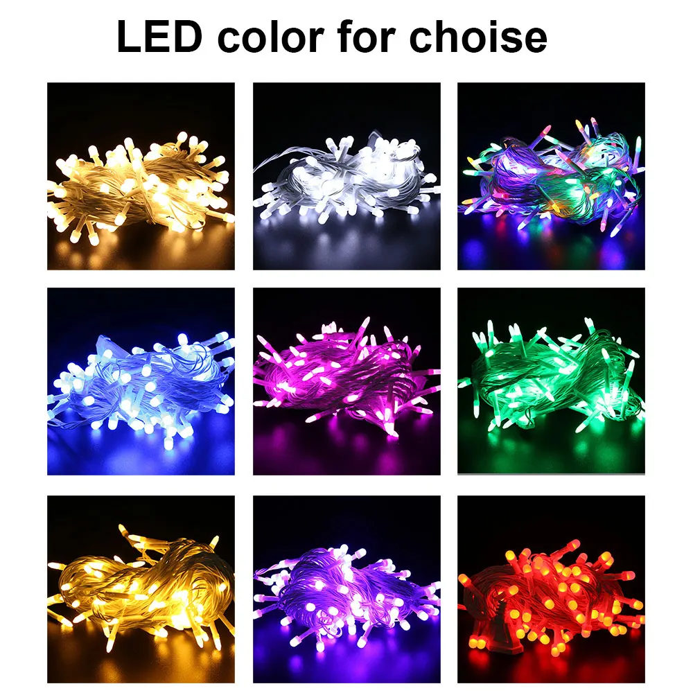 LED Fairy String Lights with 8 Modes for Christmas Wedding Party Family party Patio christmas icicle light