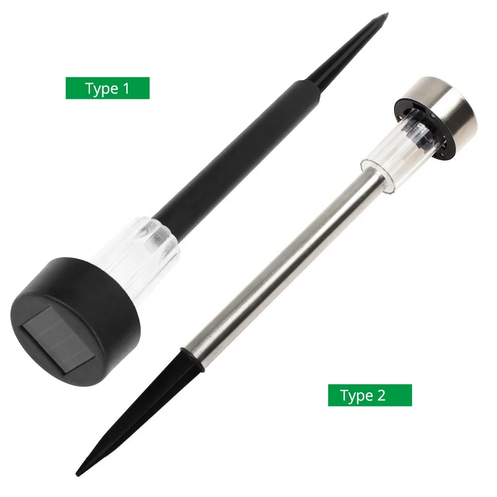 
New Hot Useful Outdoor Black High Lumen Led Solar Bollard Lights For Landscape Pole Path Garden Decking Lamps 