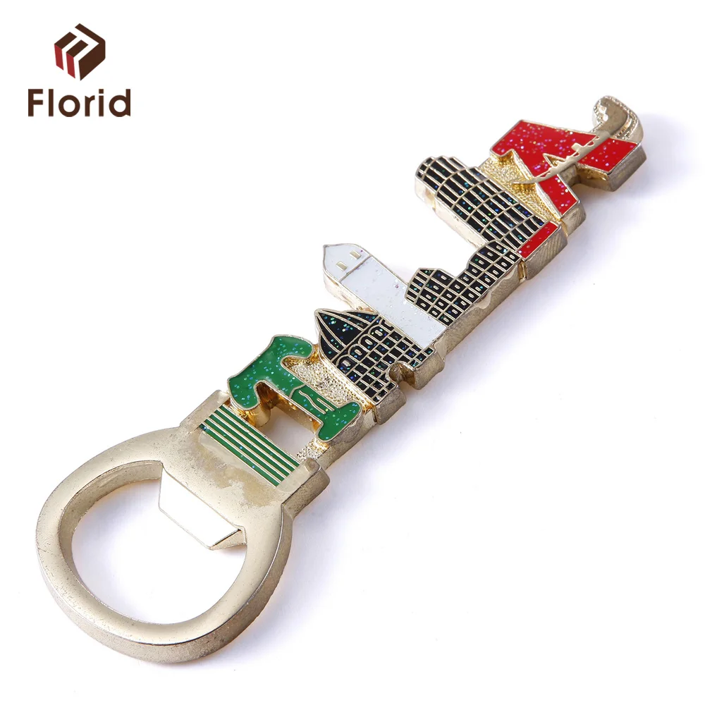 Metal keychain type bottle opener wholesale