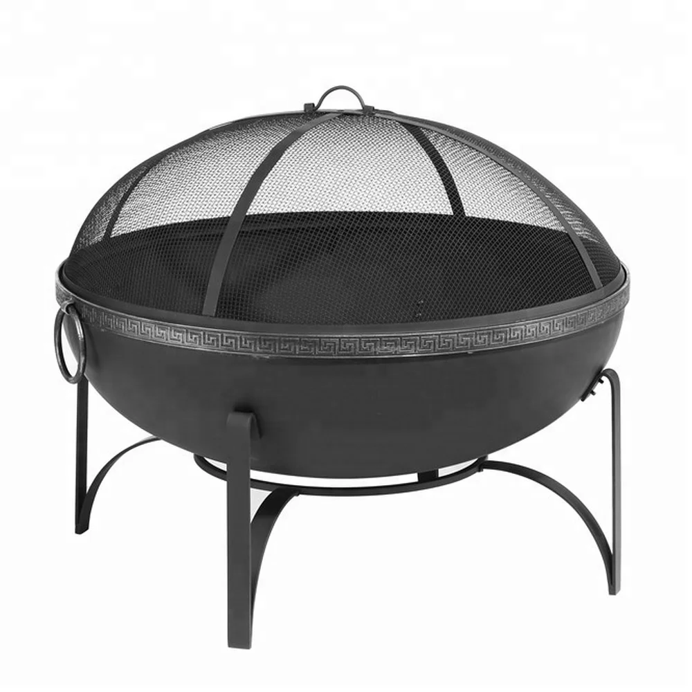 
 30 дюймов, традиционный дизайн, глубокая стальная яма для огня, наружная полусферическая яма для огня  