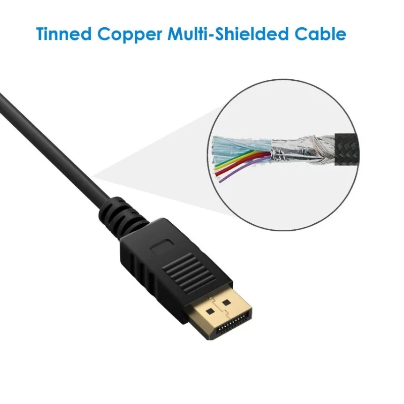 DisplayPort to DisplayPort Cable 4K 60Hz DP Male to DP Male Monitor Video Cable