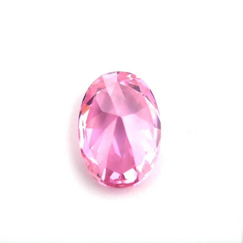 Thriving Gems CZ Jewelry Precious Stones Oval Pink Cubic Zirconia
