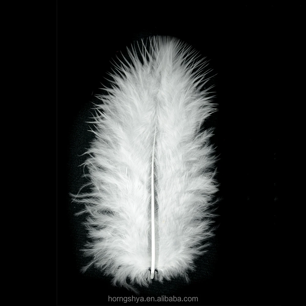 Alibaba NO.1 Feather Trading Wholesale HP-46  Handmade 4-6 Inch turkey marabou good quill feather