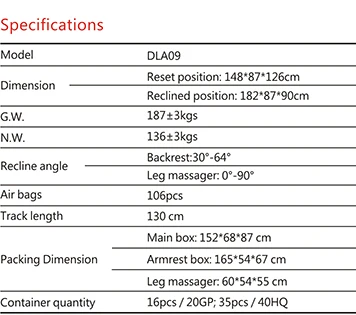 
Dotast A09 human touch massage chair masage 