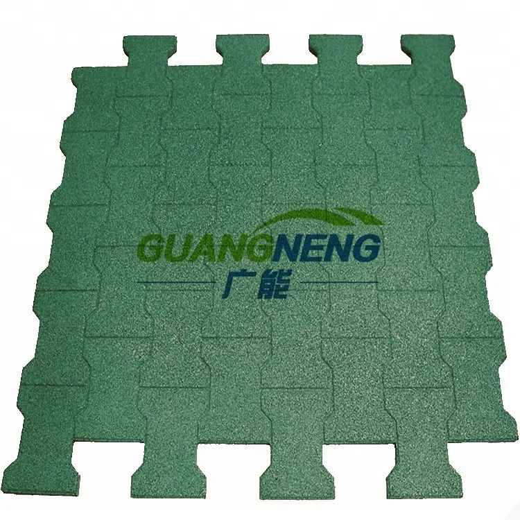 Factory Low price Driveway Granulated Colorful sidewalk interlocking rubber paver tile