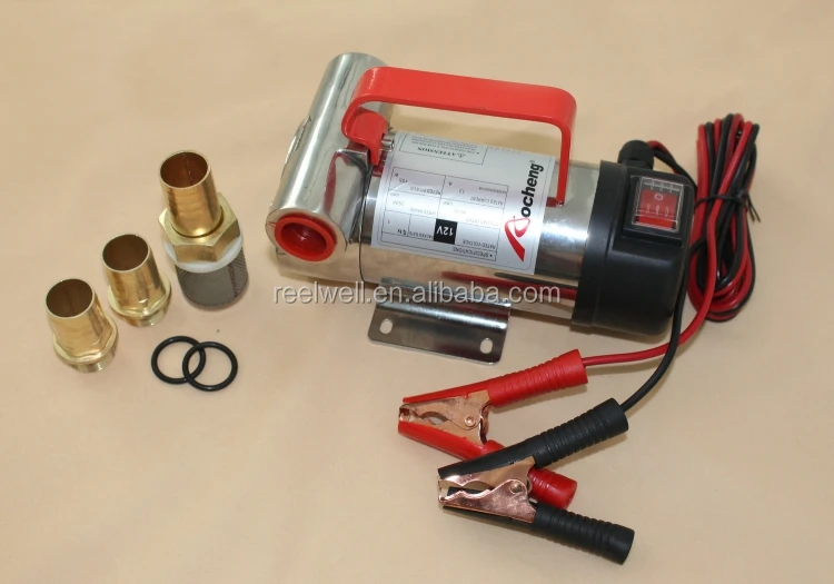 Steel Universal 12V DC 175W Heavy Duty Seawater Fluid  Fuel Diesel Transfer Pump