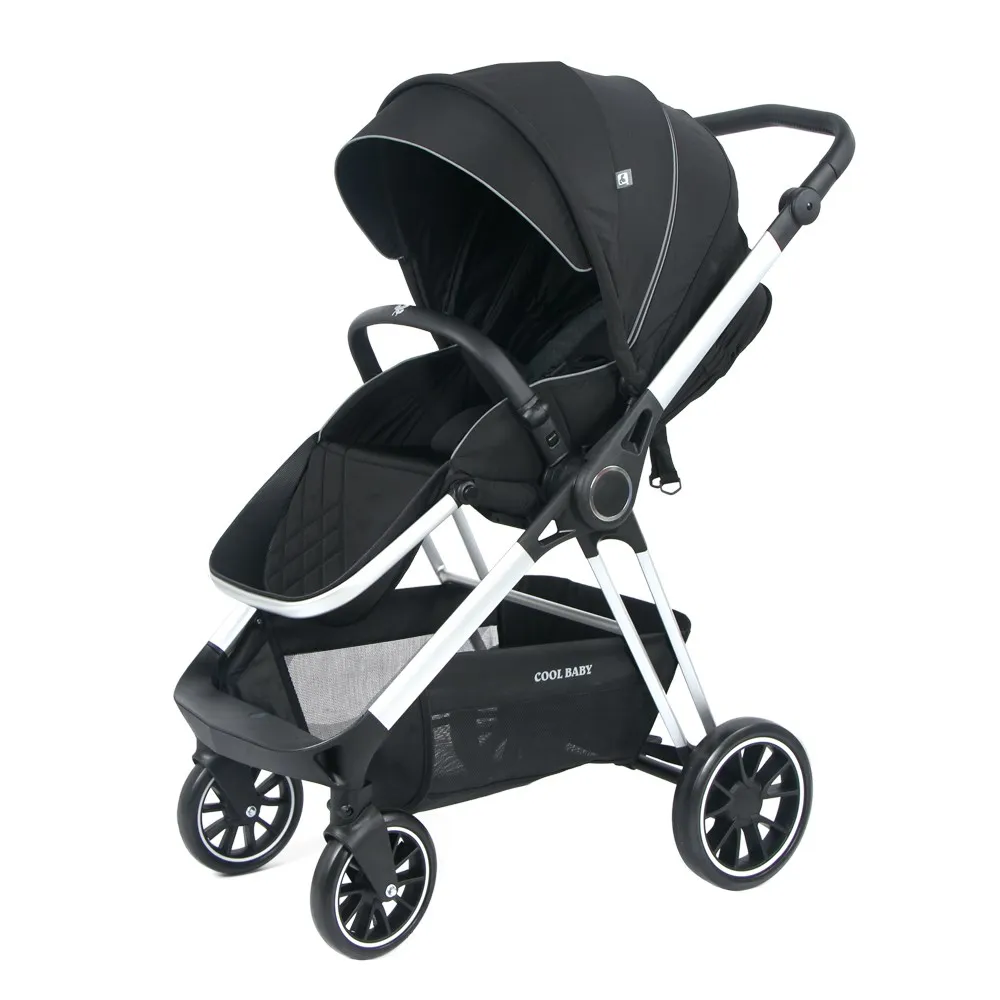 Рекламная акция! Новые многофункциональные 3 в 1 Универсальная коляска класса люкс с высоким обзором алюминяя ручная детская коляска