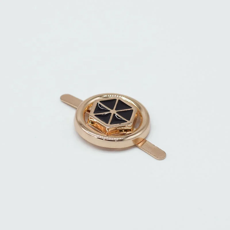 
Gold With Black Color Shoes Decoration For Loafers 