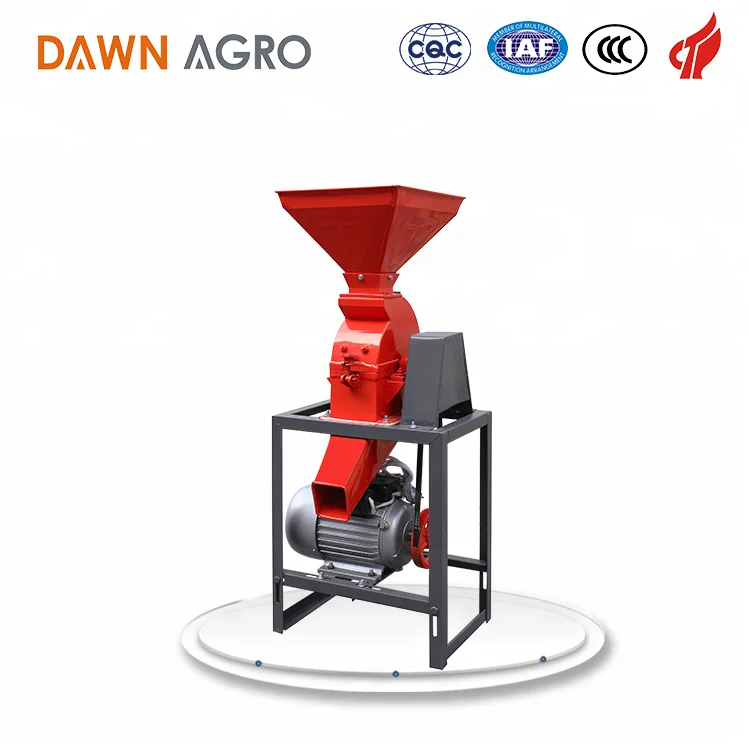 DAWN AGRO Mini Hammer Mill Crusher Corn Flour Mill Machinery Milling Maize Grinder For Home Use