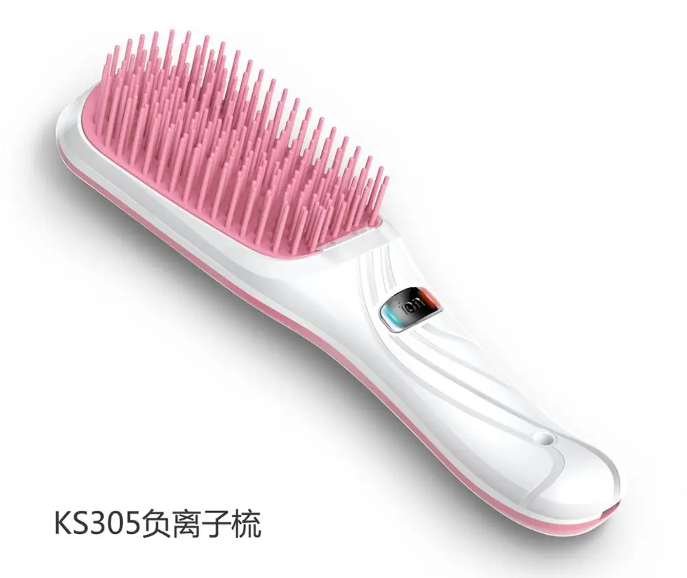 Cordless Rechargeable Vibration Massage Ionic Hair Brush
