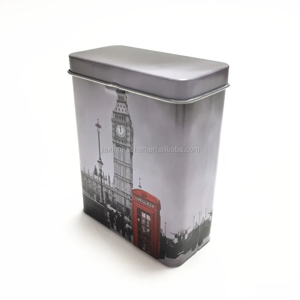Cigarette tin cases metal home article storage boxes