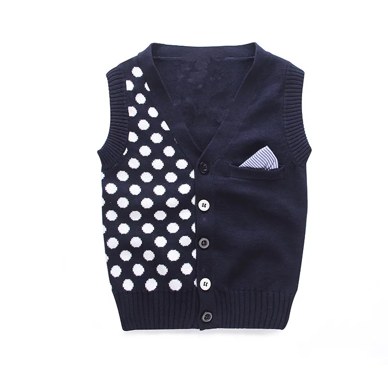 
Low Price Child Knitting Patterns Free Dark Color Sweater Vest Made By Hand  (60616181229)