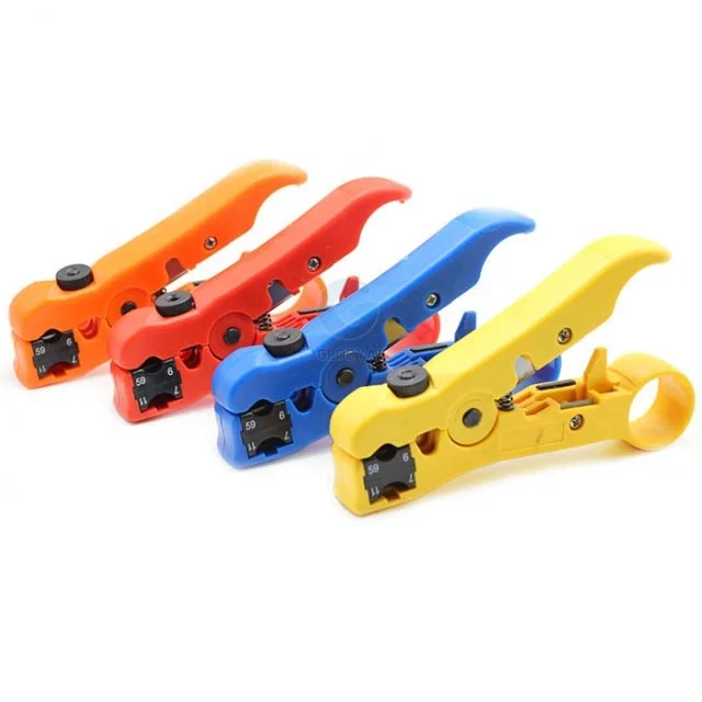 cable install using wire tensioning tool wire stripping tool