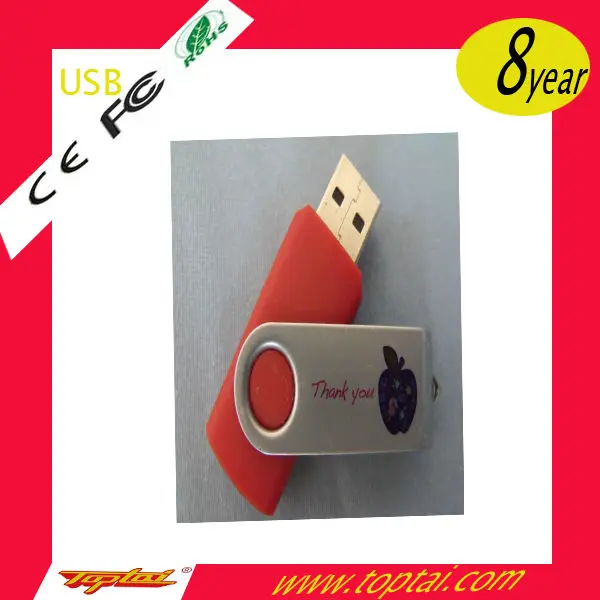Most Popular Simple design and practical customize logo and package favorable rotating USB flash drive