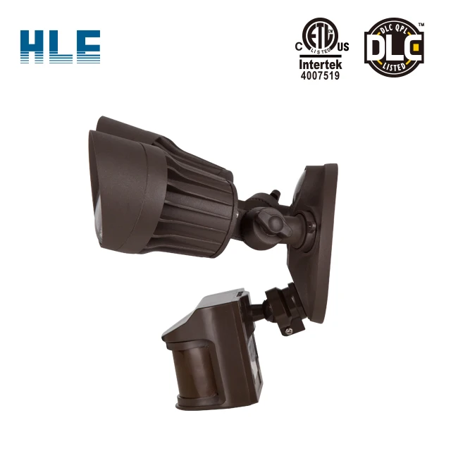 20W Dual-Head Motion Activated LED Outdoor Security Light Photocell Sensor 3 Work Modes 120W Halogen Equivalent 5000K Daylight