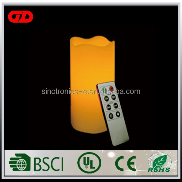 
High-quality high-luminosity harmony solar moon light flameless church wax candles light with timer 