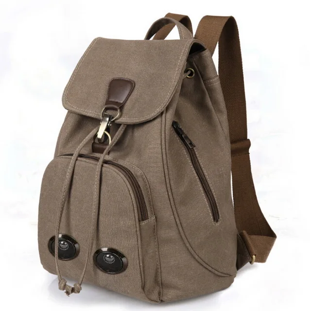 High quality custom canvas speaker backpack for school travel picnic hiking