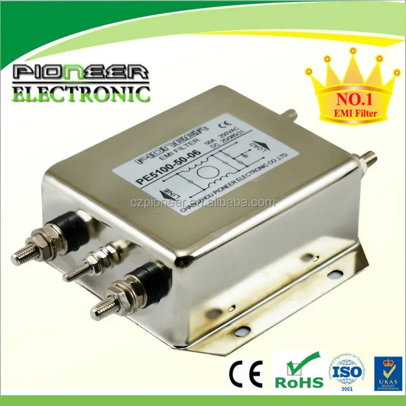 DC emc power line filter for solar PV inverter 50A 12VDC