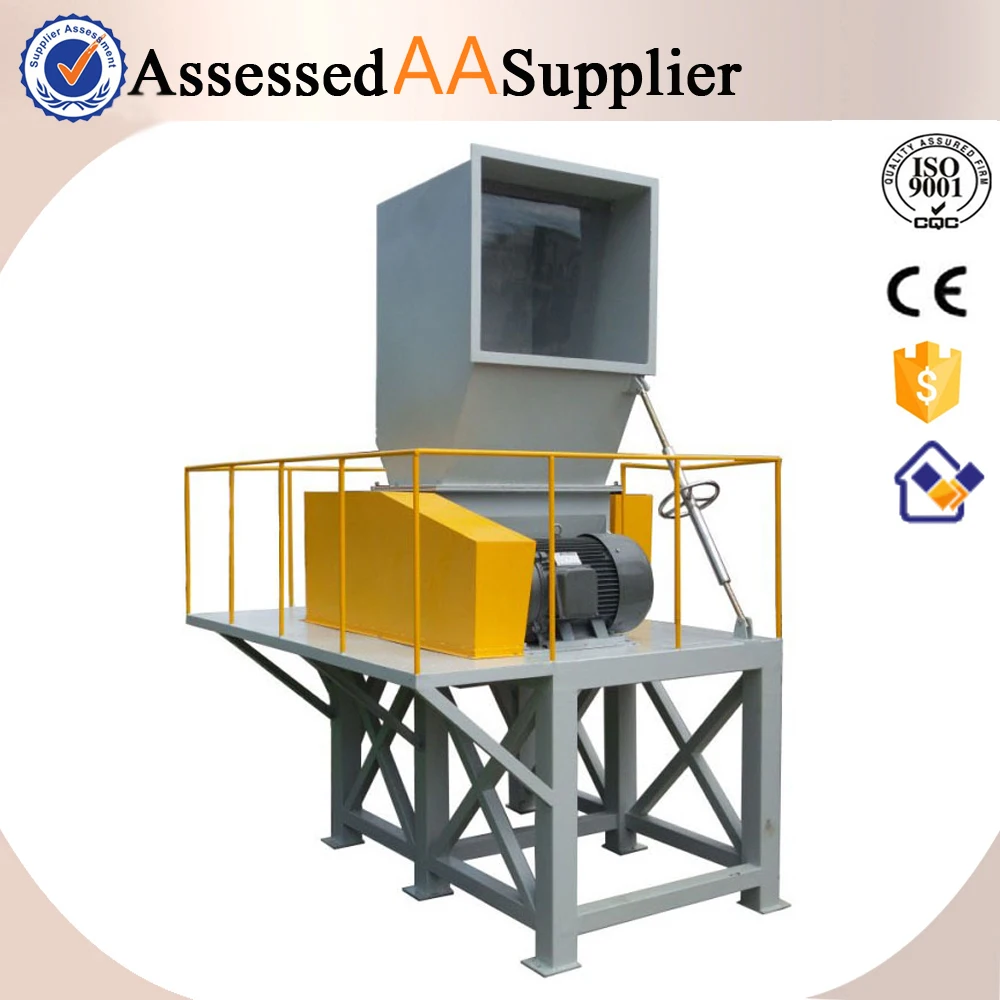 
PET bottle PP PE film waste recycling plastic crusher / PVC pipe crusher machine 