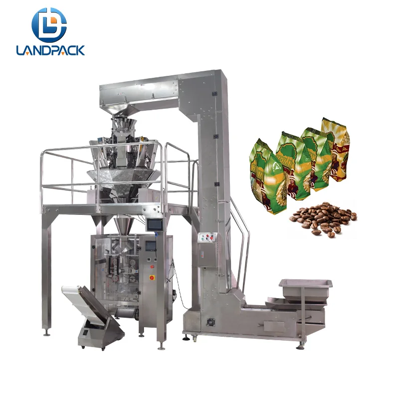 Стационарный вертикальный автоматический зерна шоколад фасоль/чечевица/красная почка автомат для упаковки бобов