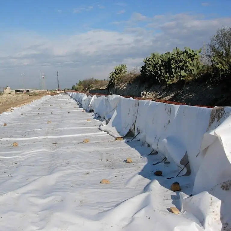 
Polyester non woven geotextile / polypropylene PP nonwoven geo textile Price 