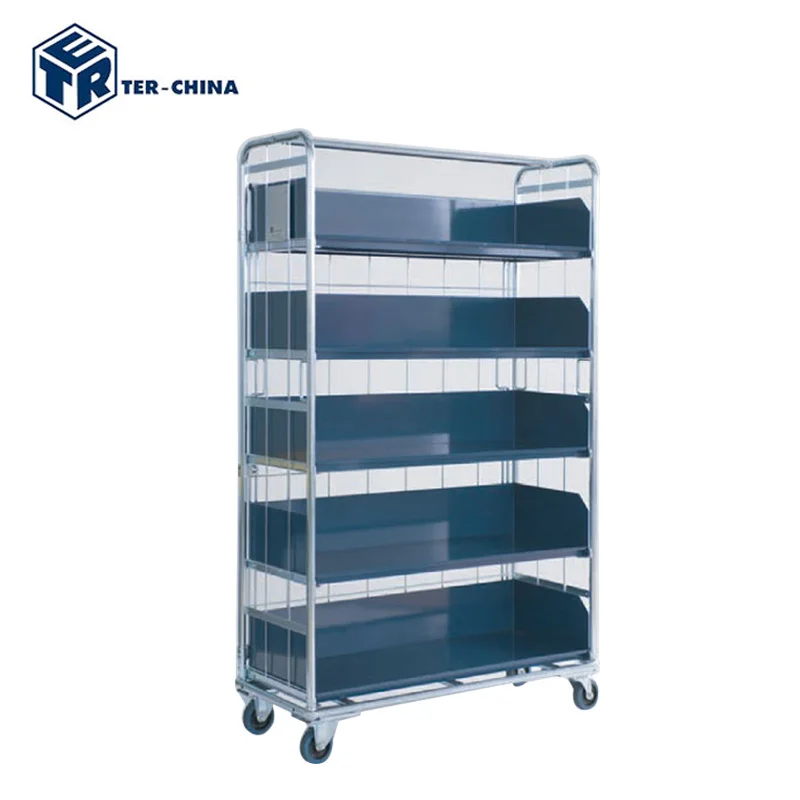 Best Quality Movable Warehouse Roller Trolley Cages