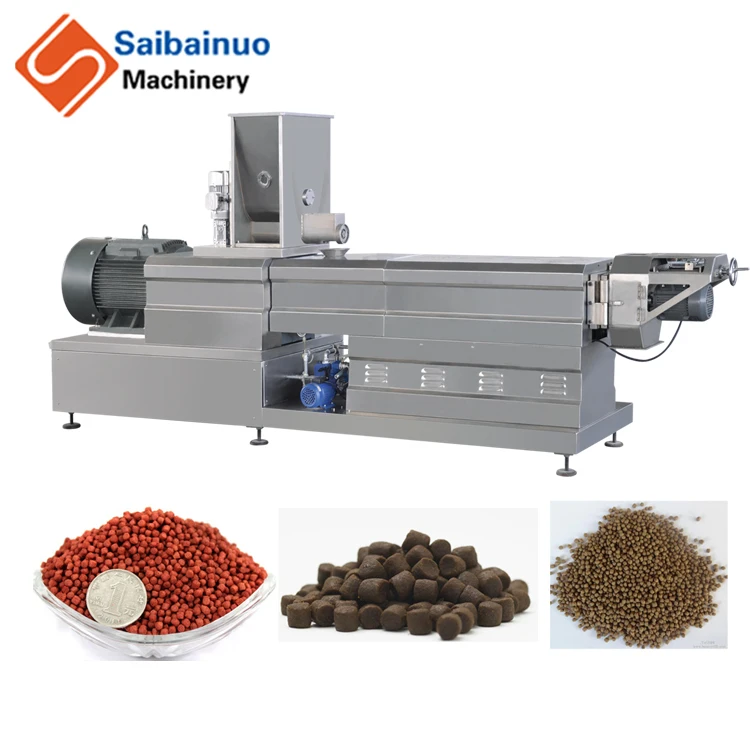 Pellet floating fish feed making machine processing line