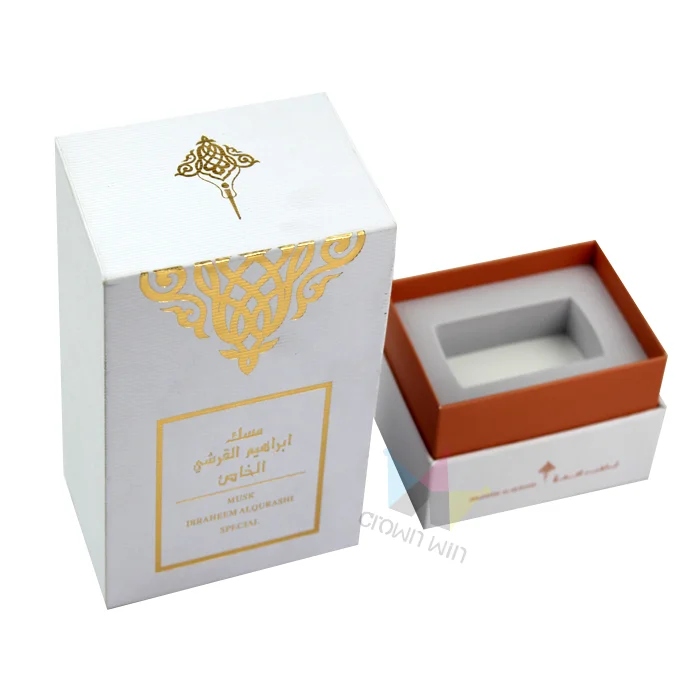 Картонная Магнитная коробка для духов цвета розового золота