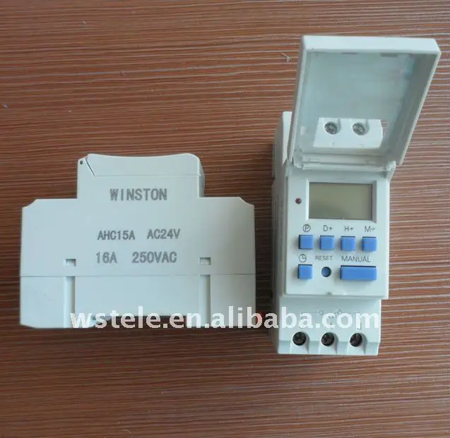 AHC15A 16A 220VAC шум железнодорожный Дневной и недельный программируемый электронный LCD Цифровой таймер