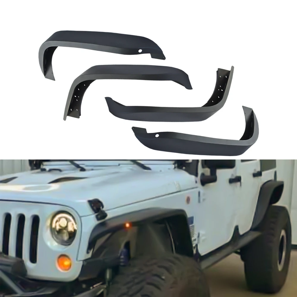 
fender flare jk exterior trimming parts accessories Steel black Fender Flares for 4x4 accessories 