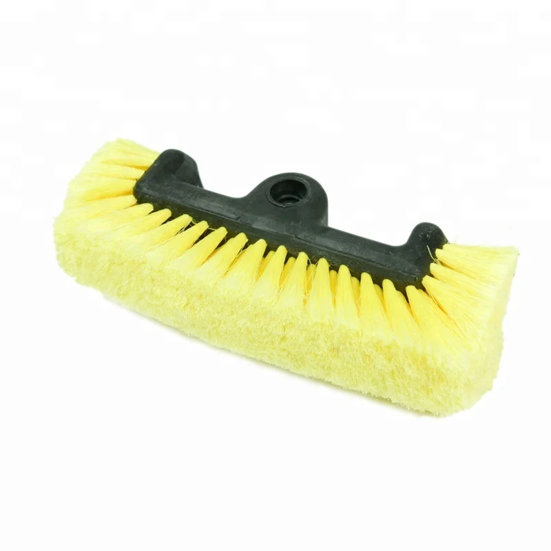 Flow-thru Quad Level Brush Head 25cm Heavy Duty Auto Truck Boat and Vehicle Wash Car Cleaning Brush