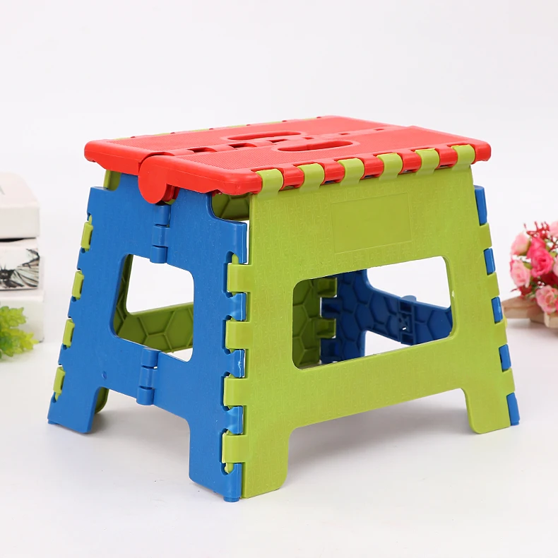 
High Quality Eco-Friendly Customized Kids Portable Plastic Folding Step Stool 