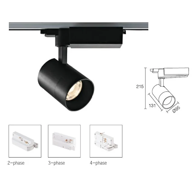 Clothes Store Supermarket Customized 30W 2700k 3000k 4000K 5000K tracklights led light spot track movable track lighting