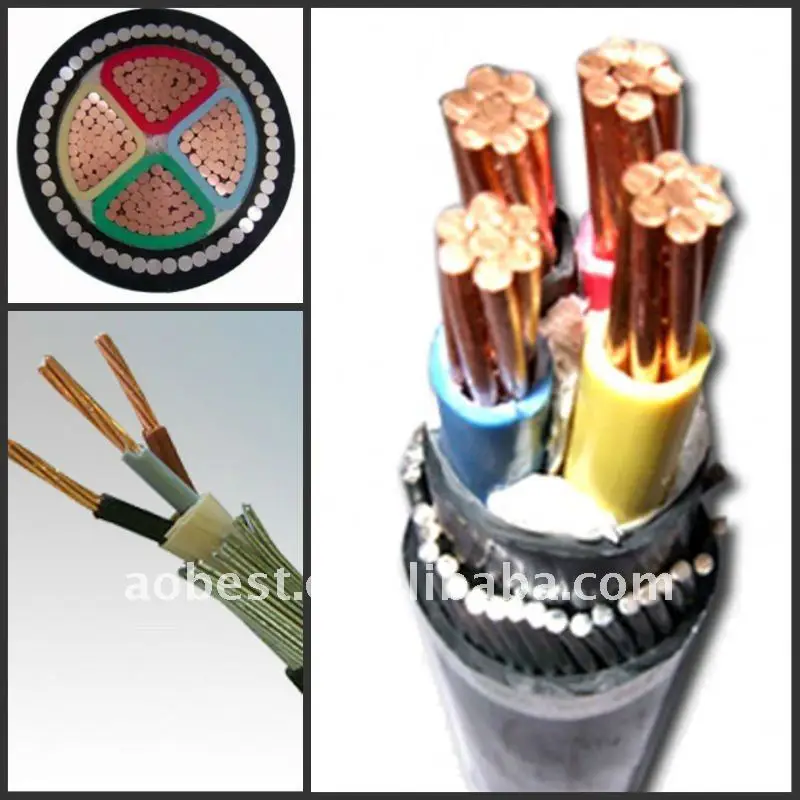 660V steel wire armor shielded soft PVC power cable
