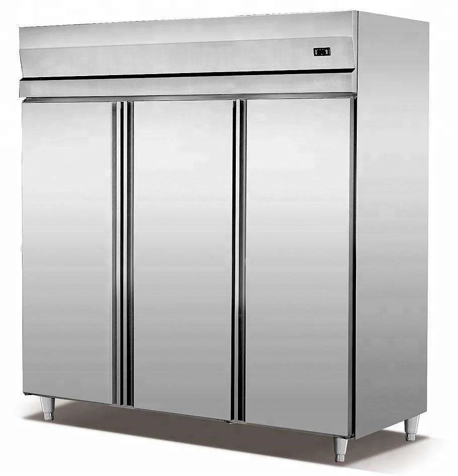 New design 3 big doors stainless steel Commercial Refrigerator for sale