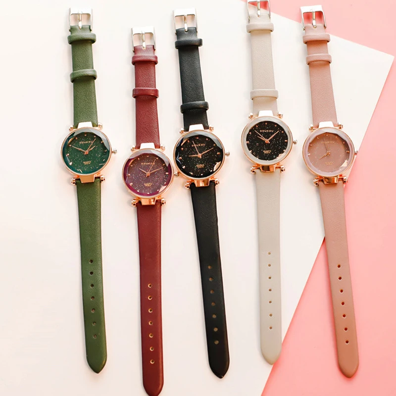 Fashion Women Watches Exquisite Starry Sky Small Dial Watch Ladies Quartz Wristwatch Relogio Feminino