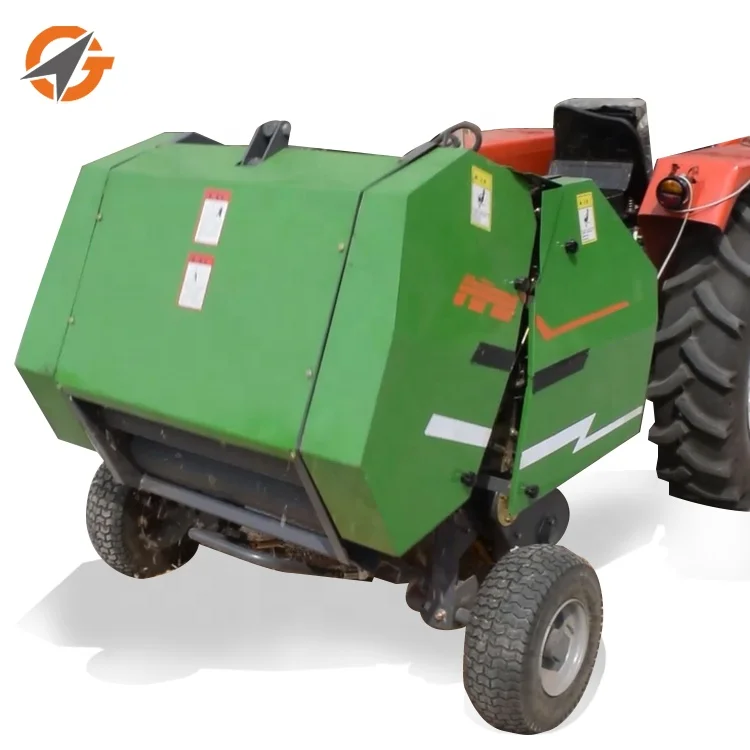 Good Quality Tractor Mounted Press Round Hay Mini Baler Machine Hay Equipment Mini Walking Tractor Baler