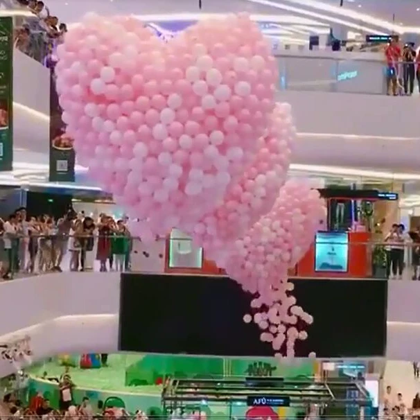 Heart Shaped balloon drop/release net