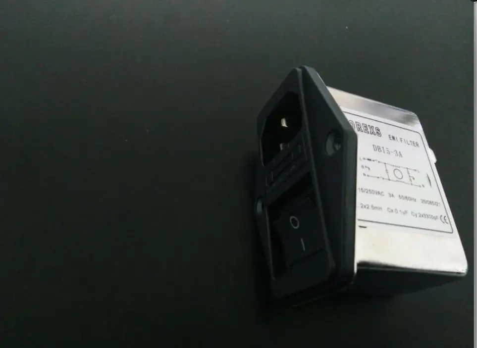 Разъем IEC DBI5 3A, шнур питания переменного тока, шумовой фильтр EMI