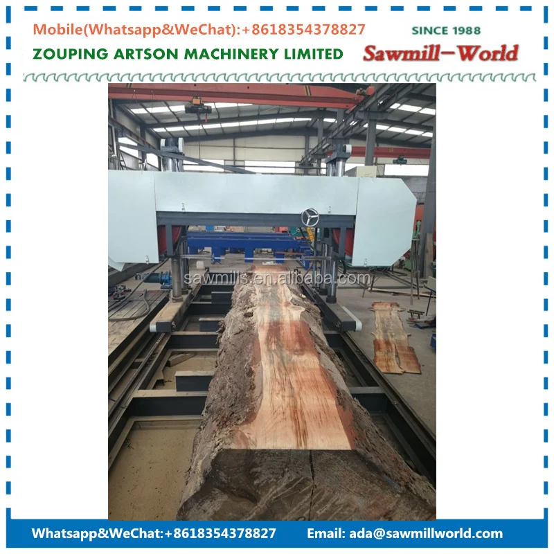 Large Size Horizontal Band Saw Mill Wood Bandsaw Wheels Sawmill