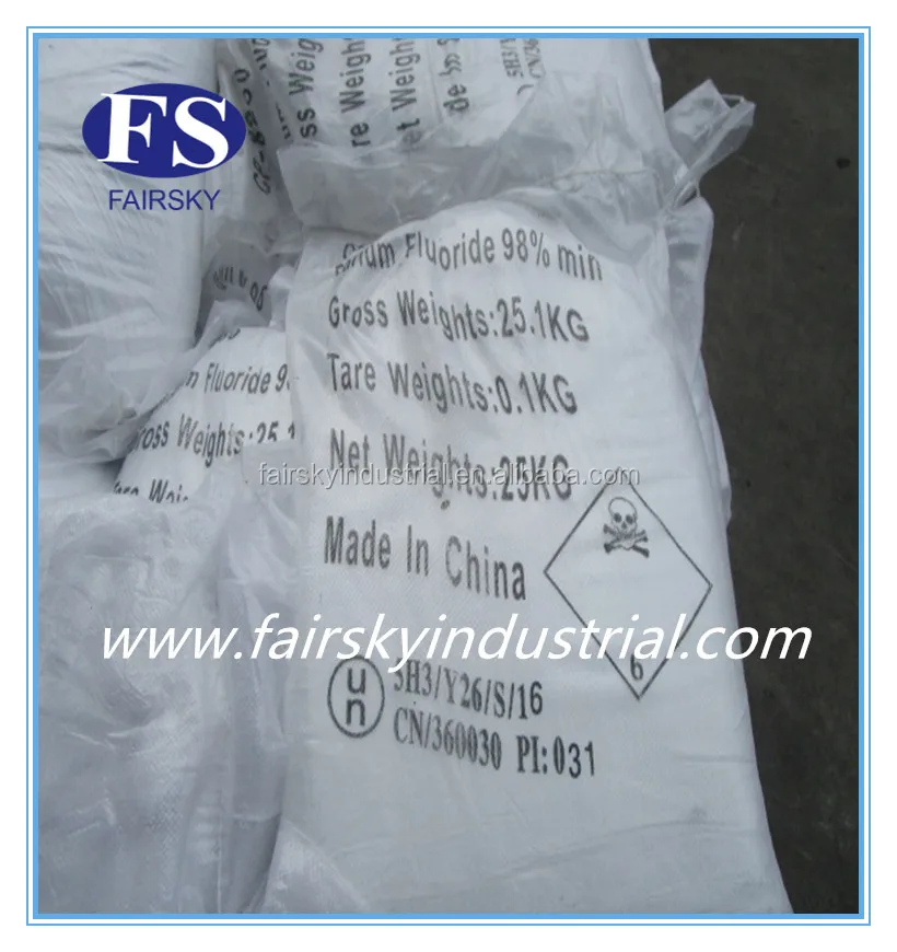 Лидер продаж, Заводская поставка, белый порошок Baf2 98% мин, фторид бария