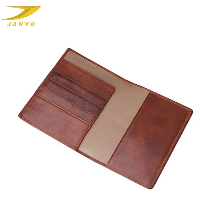 Popular High-grade Travel Genuine Leather Passport Wallet