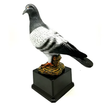 Resin trophy medals made to order sports event awards basketball football trophy pigeon bird of peace
