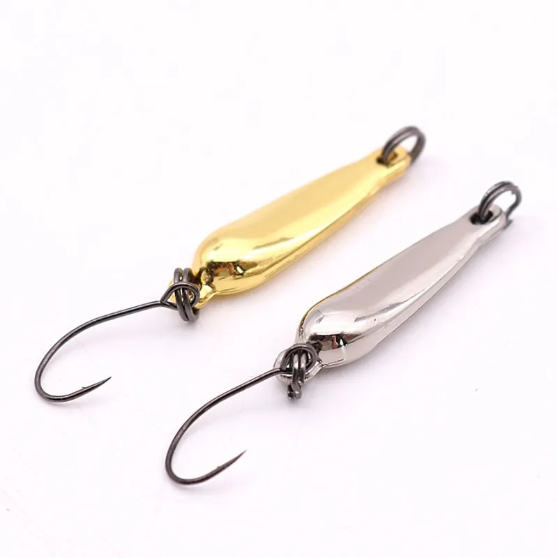 
2020 new design artificial 2.5g single hook metal lure fishing bait for sale 