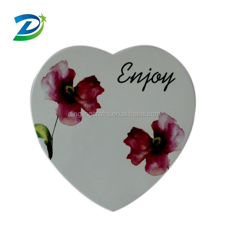 Custom France souvenir gifts flower shape ceramic wall plaque, art plaque for hanging