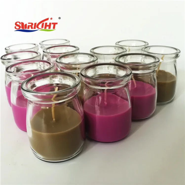 Vegetable Nature Wax 10 Cents Cheap Glass Jar Unscented Candle