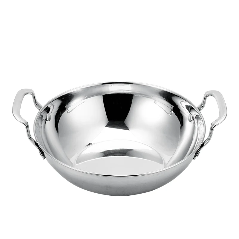 
Hihg Quality Stainless Steel Wok Stainless Steel Pan 