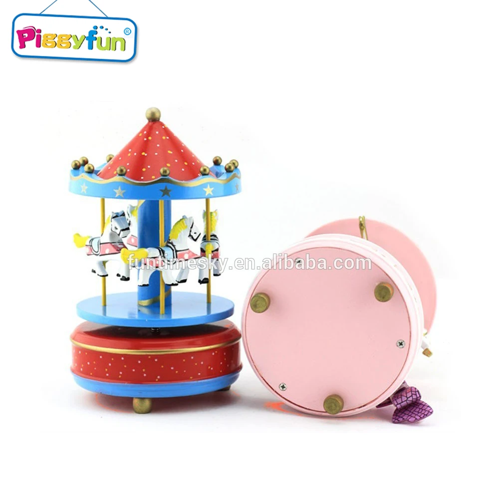 High Quality Ballerina Carousel Horse Music Jewelry Box For Sale