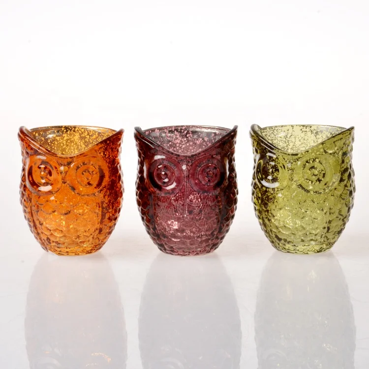 Small Mercury Tealight Glass Votive Candle Holder in Colors