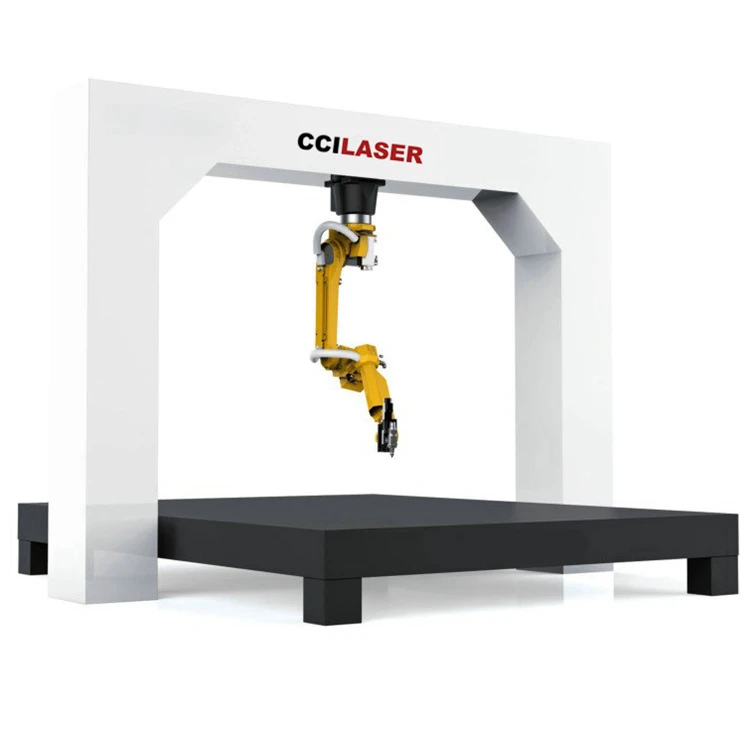 
Super promotion 1000w 1500w 2200w 3300w 4000w fiber plasma robot arm laser cutter machine for cutting auto parts 